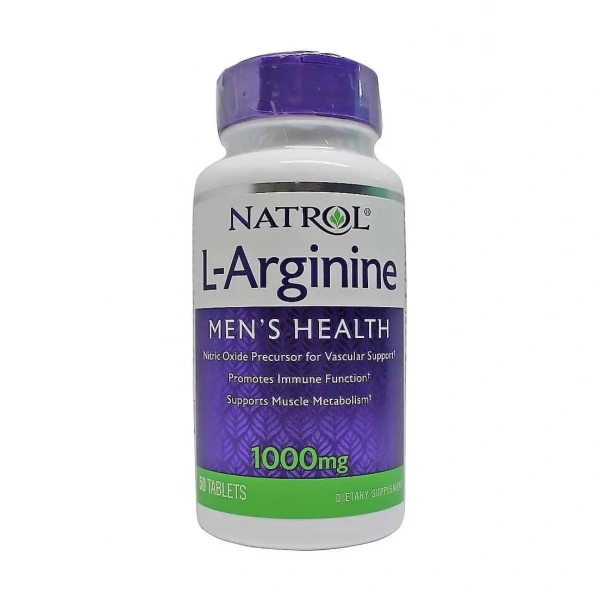 NATROL L-Arginine 1000mg (L-Arginina) 50 tabletek wegetariańskich