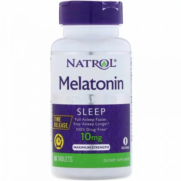 Natrol Melatonin 10mg Advanced Sleep - 60 vegetarian tablets