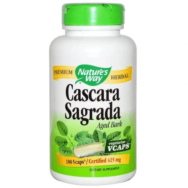Nature's Way Cascara Sagrada 425mg - 180 vegetarian capsules