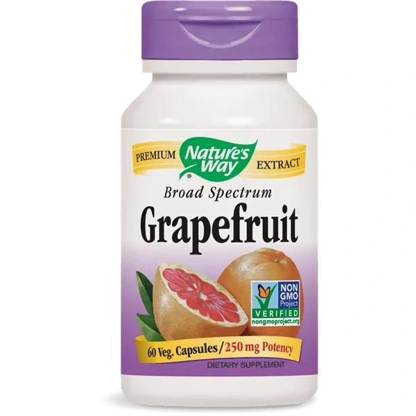Nature's Way Broad Spectrum Grapefruit (Ekstrakt z Nasion Grejpfruta) 250mg - 60 kapsułek wegetariańskich