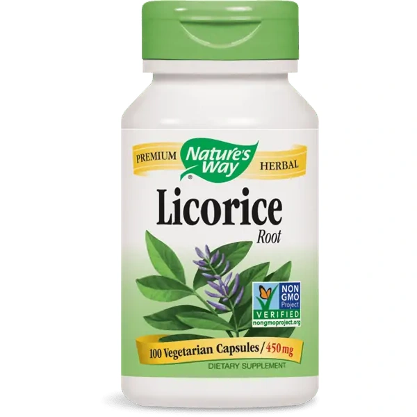 Nature's Way Licorice Root 450mg - 100 vegetarian capsules