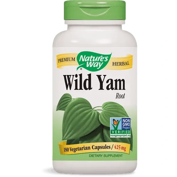Nature's Way Wild Yam (Dziki Pochrzyn) 425mg - 180 kapsułek wegetariańskich
