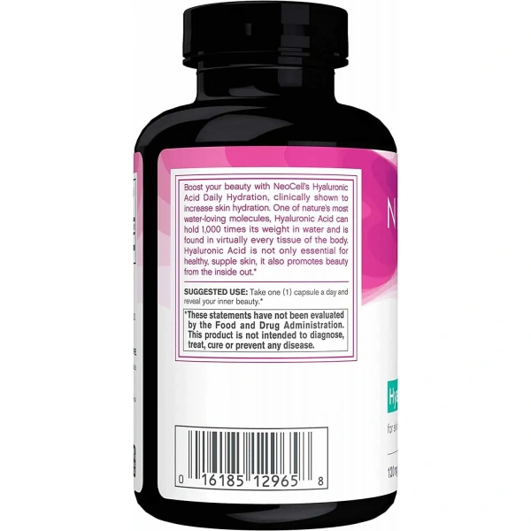 NeoCell Hyaluronic Acid Daily Hydration (Kwas hialuronowy, Skóra) 60 Kapsułek
