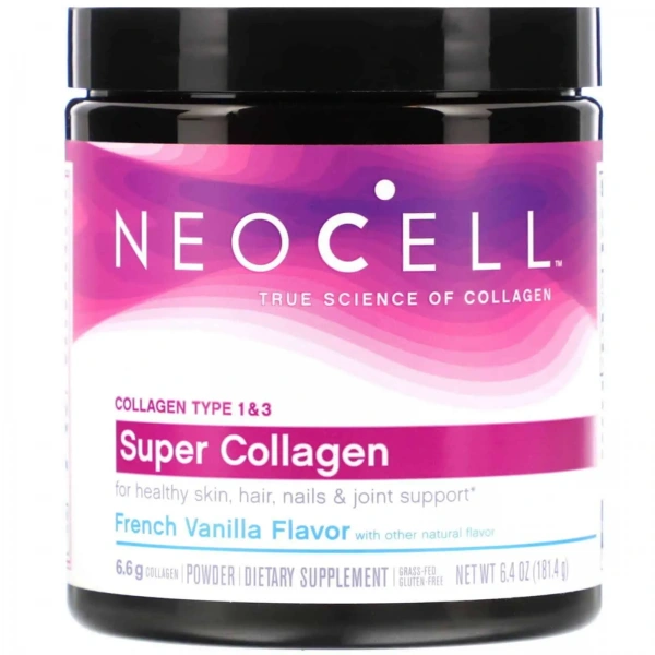 NeoCell Super Collagen Type 1 & 3 (Collagen types 1 and 3) French Vanilla 181g