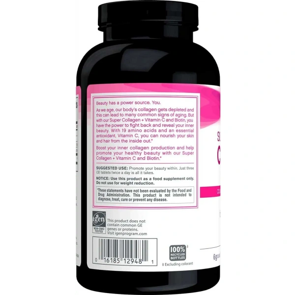 NeoCell Super Collagen+C with Biotin (Kolagen, Witamina C i Biotyna) 360 Tabletek
