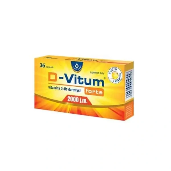 D-VITUM FORTE Vitamin D for adults 2000 IU 36 capsules