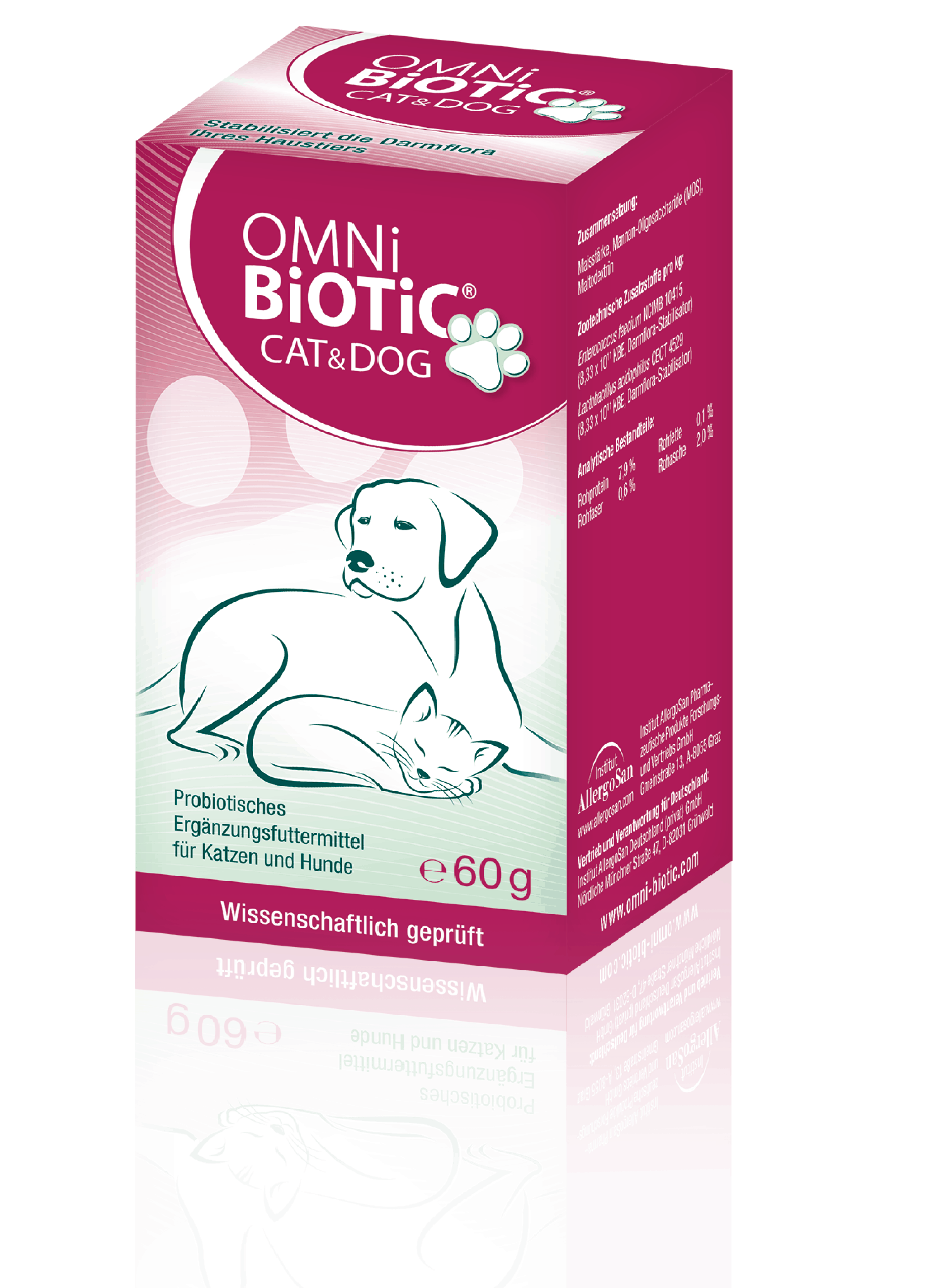 OMNi-BiOTiC Cat&Dog (Stabilizuje florę bakteryjną psów i kotów) 60g