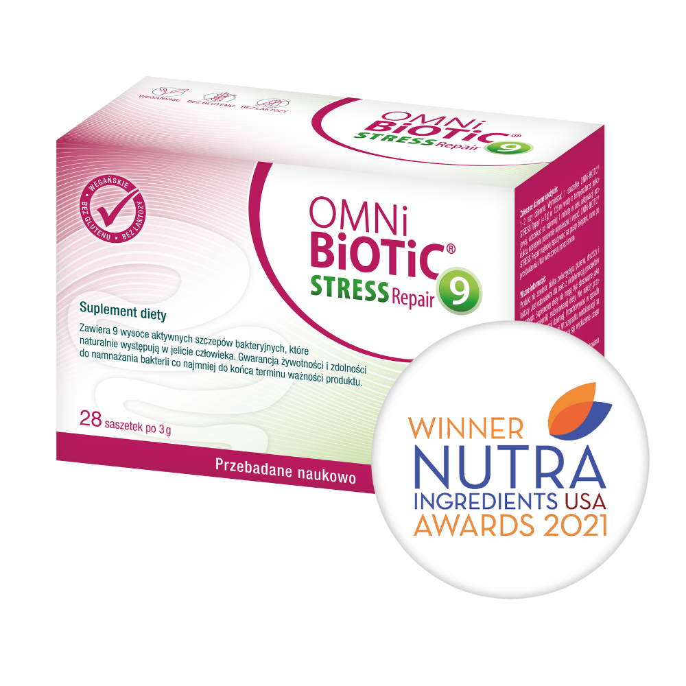 OMNi-BiOTiC STRESS Repair 9 (Wsparcie mikrobiomu jelit przy stresie) 28 Saszetek