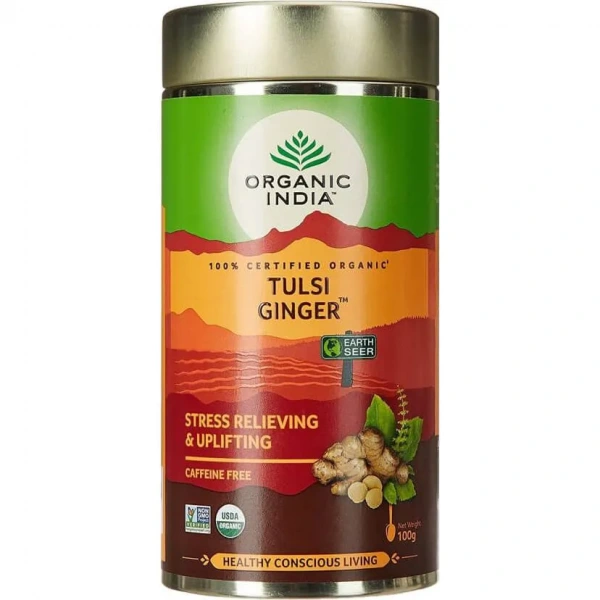 ORGANIC INDIA Tulsi Ginger (Herbata sypana) 100g