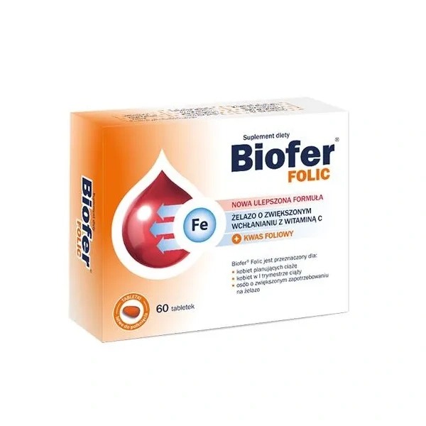 BIOFER FOIL Iron and folic acid 60 Tablets