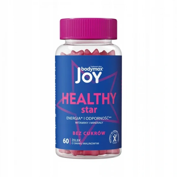 BODYMAX Joy Healthy Star 60 Żelek malinowych