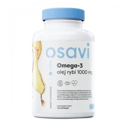 OSAVI Omega-3 Olej Rybi 1000mg 120 Kapsułek żelowych Cytryna