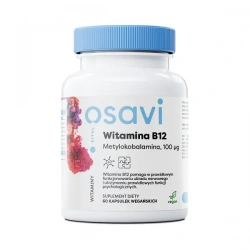 OSAVI Vitamin B12 as Methylcobalamin 100mcg 60 Vegan Capsules