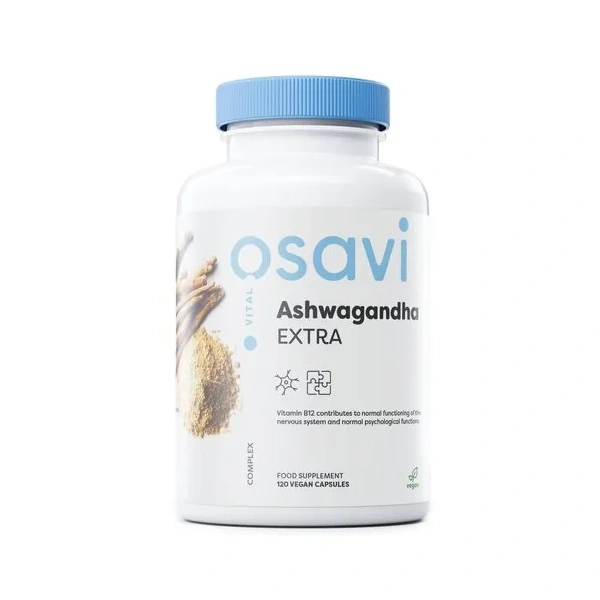 OSAVI Ashwagandha Extra 450mg (Wsparcie układu nerwowego) 120 Kapsułek wegańskich