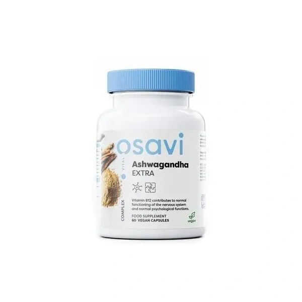 OSAVI Ashwagandha Extra 450mg (Wsparcie układu nerwowego) 60 Kapsułek wegańskich