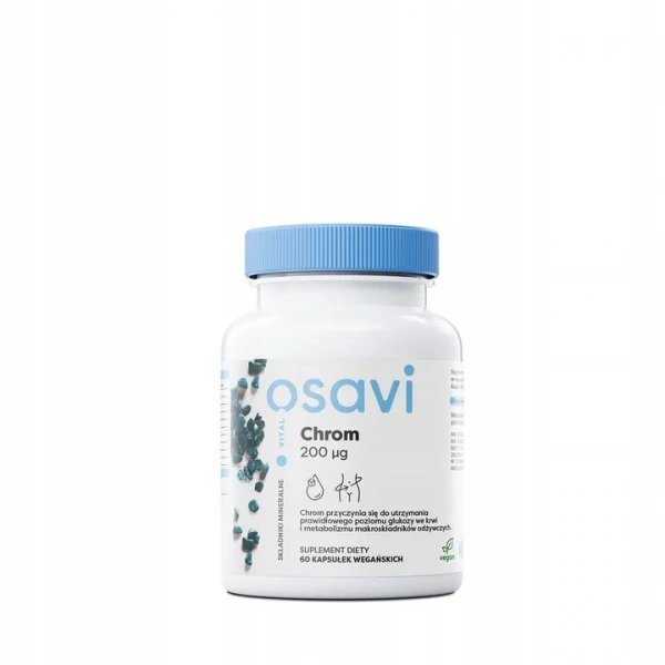 OSAVI Chrom 200mcg (Metabolizm fitoskładników) 60 Kapsułek wegańskich