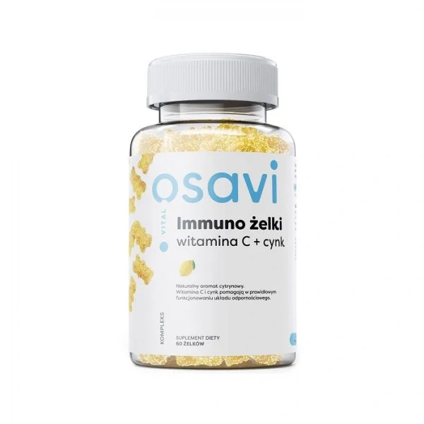 OSAVI Immuno Żelki Witamina C + Cynk (Wsparcie odporności) 60 Żelków