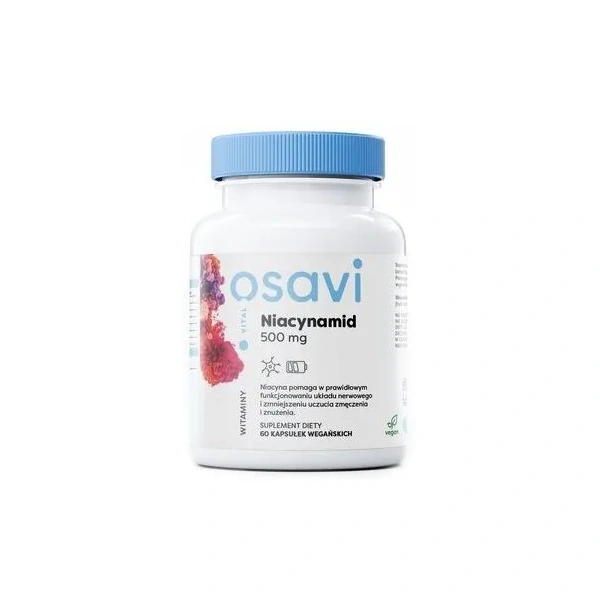 OSAVI Niacynamid 500mg (Niacinamide) 60 Vegan Capsules