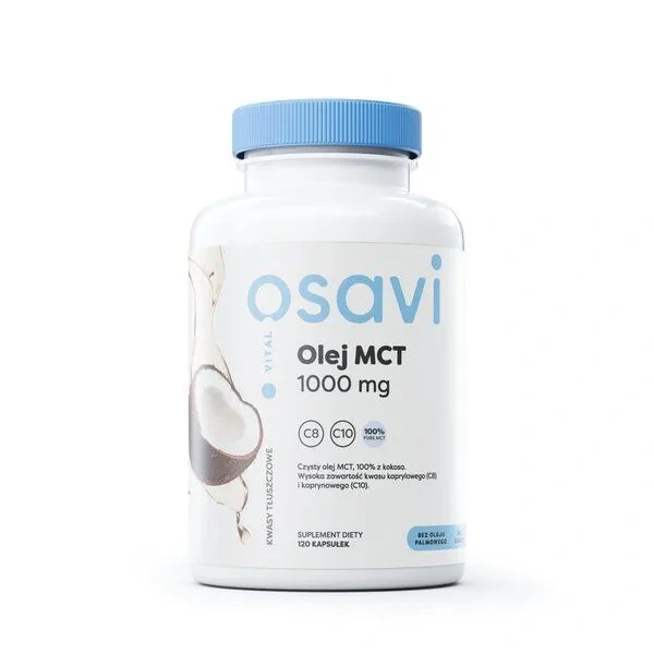 OSAVI Olej MCT 1000mg (MCT Oil) 120 Softgels