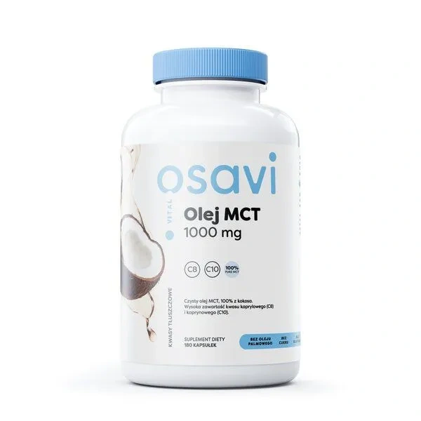 OSAVI Olej MCT 1000mg (MCT Oil) 180 Softgels