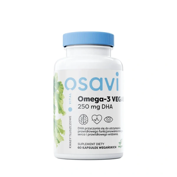 OSAVI Omega-3 VEGAN 250mg DHA 60 Vegan capsules