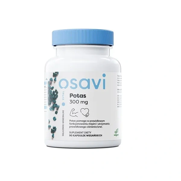 OSAVI Potassium 300mcg (Muscle support, normal blood pressure) 90 Vegan Capsules