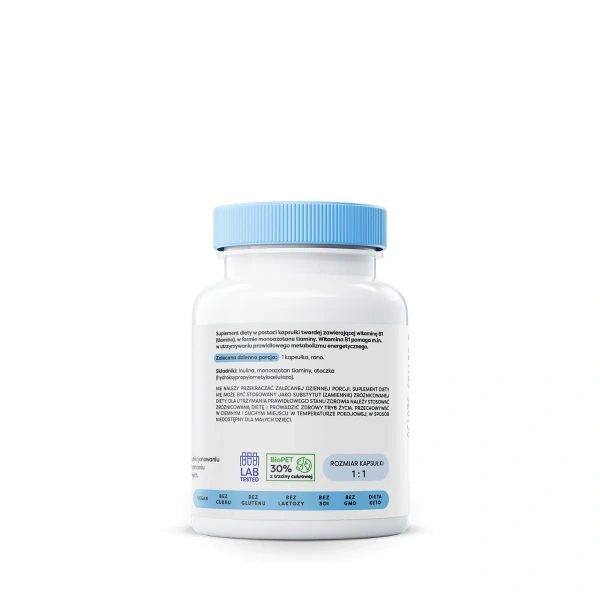 OSAVI Vitamin B1 100mg (Thiamine, Heart, Nervous System) 60 Vegan Capsules