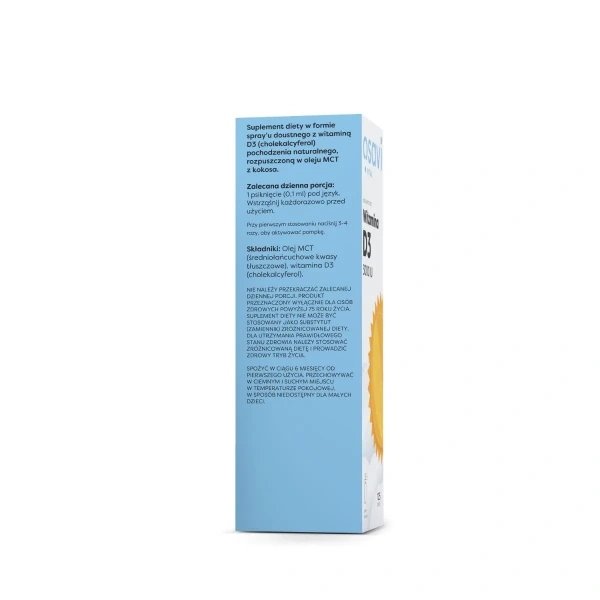 OSAVI Witamina D3 3000 IU Spray (Vitamin D3, Immune System Support) 12.5ml