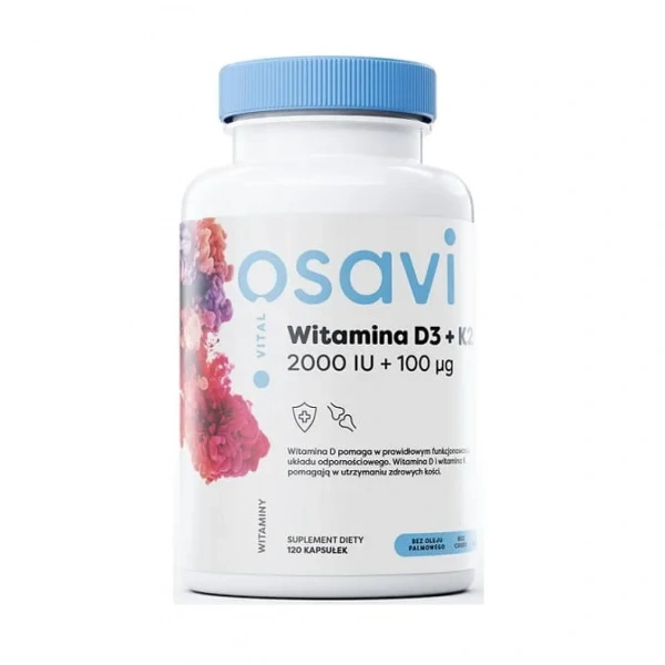 OSAVI Vitamin D3 + K2 2000IU 120 Softgels