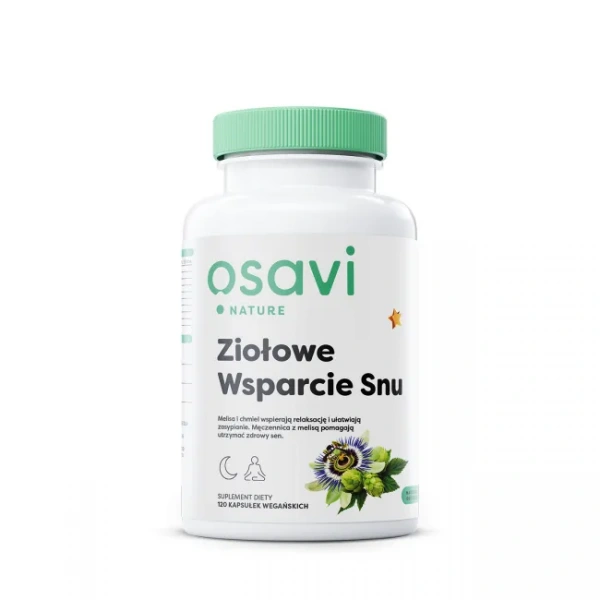 OSAVI Herbal Sleep Support (Relaxation and Sleep Aid) 120  Vegan Capsules