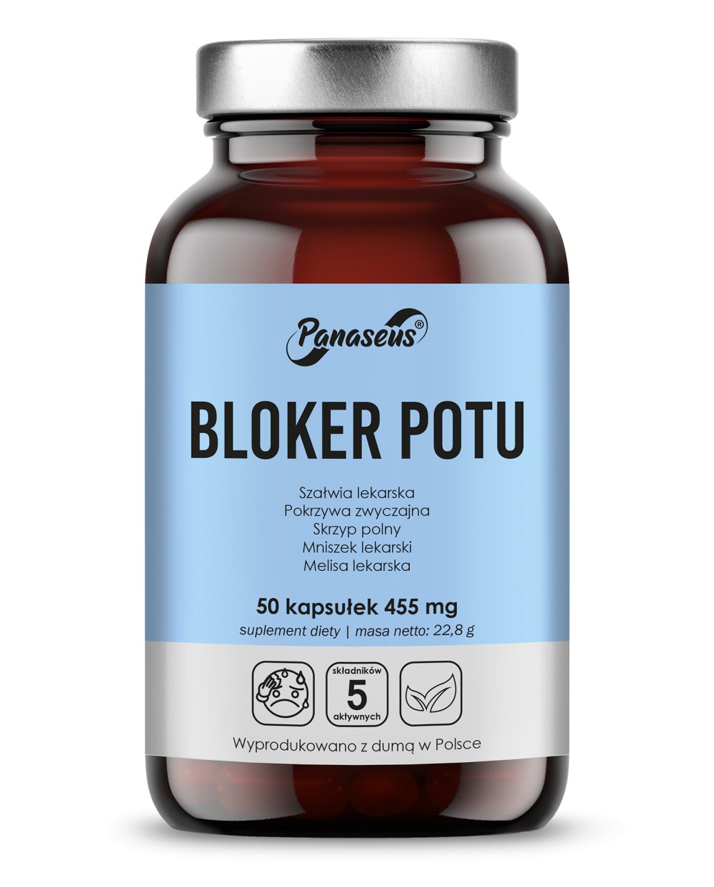 PANASEUS Bloker potu 50 Kapsułek