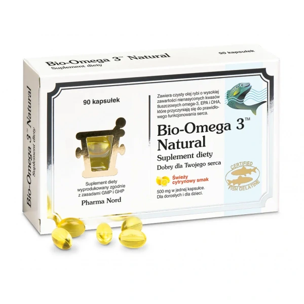 PHARMA NORD Bio-Omega 3 Natural (Omega-3, EPA, DHA) 90 Capsules