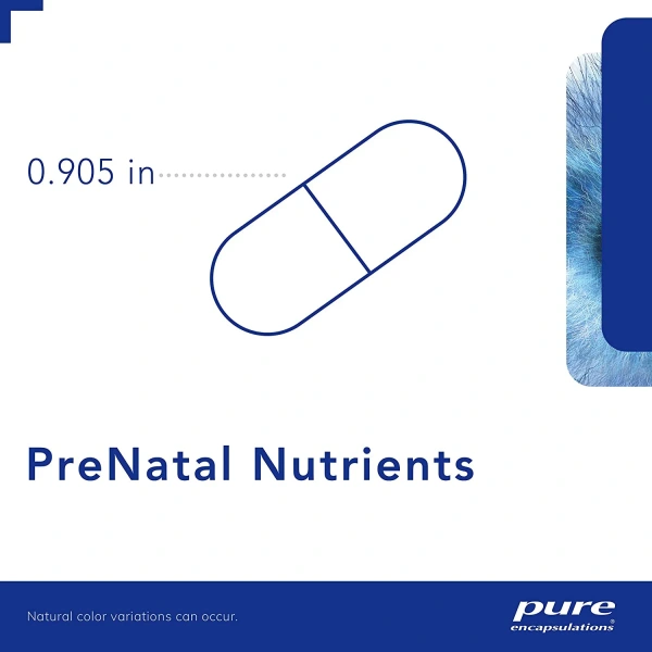 PURE ENCAPSULATIONS PreNatal Nutrients (Vitamins for Pregnant Women) 60 Capsules