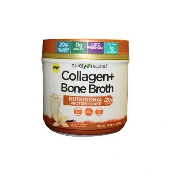 PURELY INSPIRED Bone Broth Protein Nutritional Shake (Białko z Bulionu Wołowego) 363g Smooth Vanilla