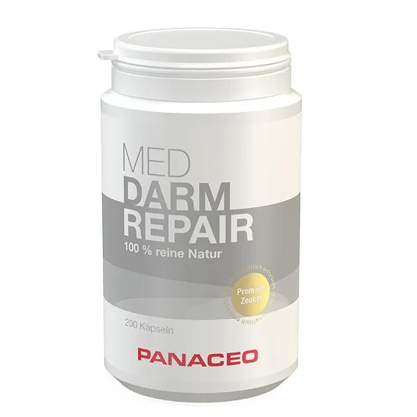 PANACEO MED DARM REPAIR (100% Zeolite Clinoptilolite, Intestinal Support) 200 Capsules