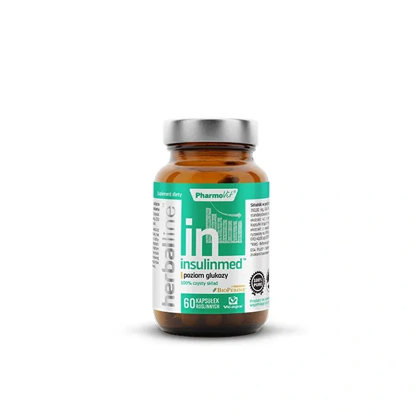 PHARMOVIT Herballine Insulinmed (Poziom glukozy) 60 Kapsułek roślinnych