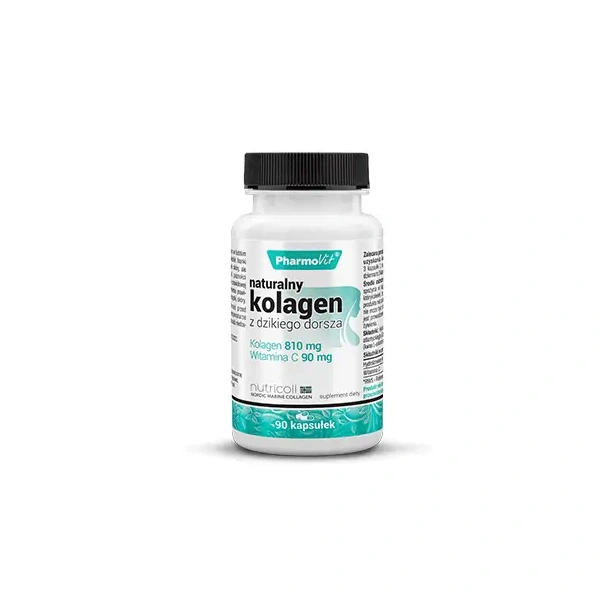 PHARMOVIT Natural Collagen from Wild Cod (Collagen + Vitamin C) 90 capsules