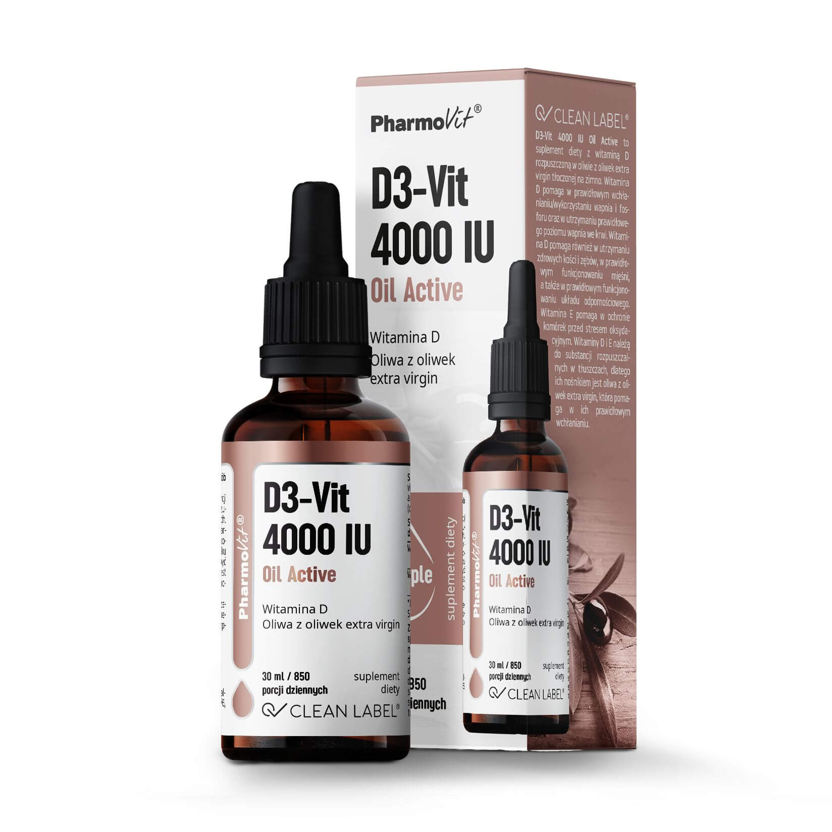 PHARMOVIT D3-Vit 4000IU Oil Active (Witamina D3) 30ml