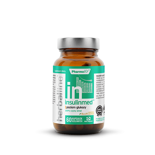 PHARMOVIT Herballine Insulinmed (Poziom glukozy) 60 Kapsułek roślinnych