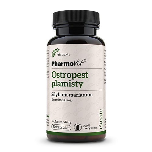 PHARMOVIT Ostropest Plamisty 330mg (Silybum Marianum) 90 Kapsułek