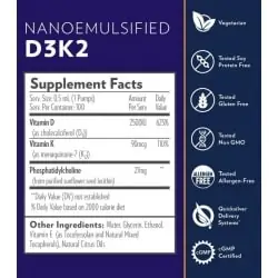 QUICKSILVER SCIENTIFIC Vitamin D3 K2 (Witamina D3 K2) 50ml