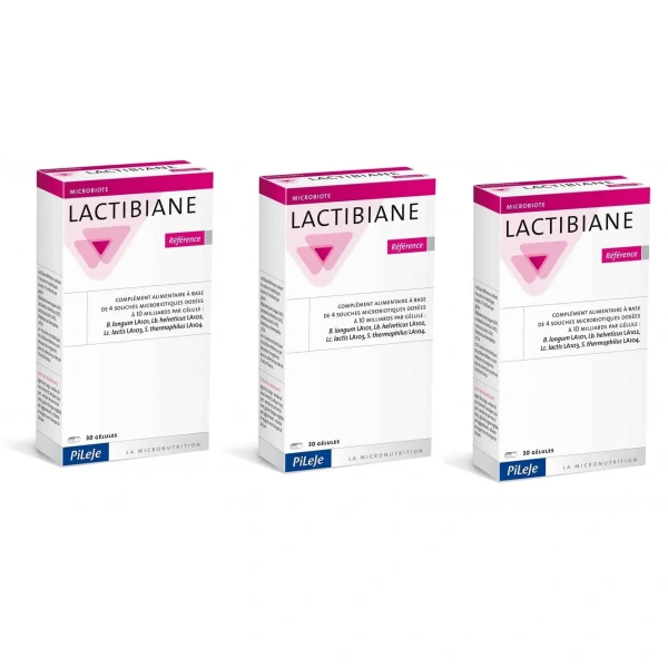 PiLeJe Lactibiane Reference (Probiotic for Intestinal Disorders) 3 x 30 capsules
