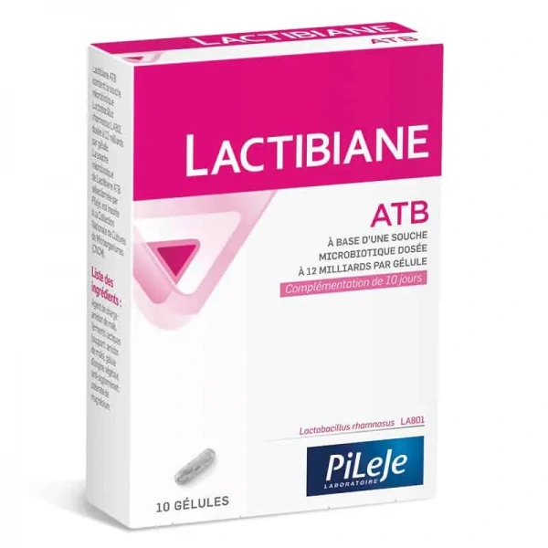 PiLeJe Lactibiane ATB (Probiotyk, Ochrona w trakcie antybiotykoterapii) 10 Kapsułek