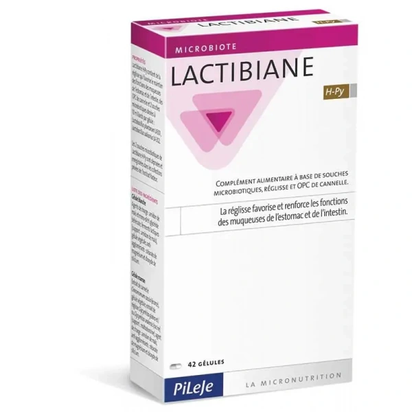 PiLeJe Lactibiane H-Py Helicobacter pylori (Probiotic Support of Bowel Bacterial Flora) 42 capsules