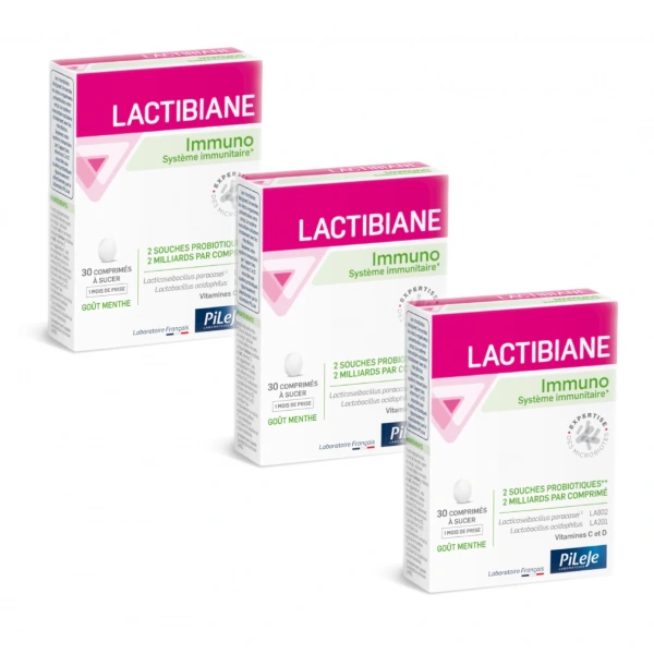 PiLeJe Lactibiane Immuno (Probiotic, Protection of immunity and intestinal barrier) 3 x 30 tablets
