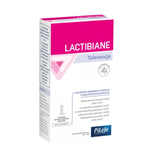 PiLeJe Lactibiane Tolerance (Probiotic for Diarrhea and Allergies) 30 capsules