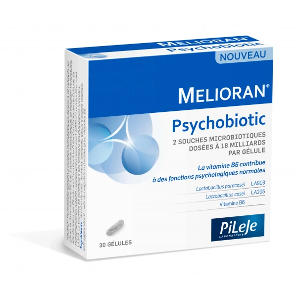 PiLeJe Melioran Psychobiotic (Psychobiotyk, Stres, Zaburzenia lękowe) 30 Kapsułek