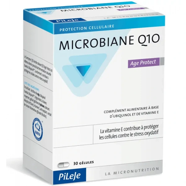 PiLeJe Microbiane Q10 Age Protect (Koenzym Q10, Stres oksydacyjny) 30 Kapsułek