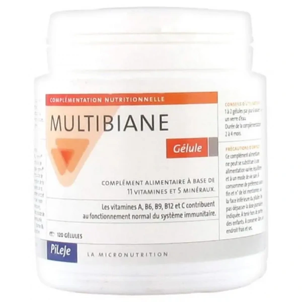 PiLeJe Multibiane Gelule (Vitamin and Mineral Complex) 120 capsules