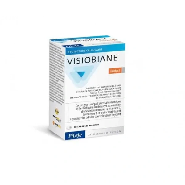 PiLeJe VISIOBIANE Protect (Ochrona wzroku, Stres oksydacyjny) 30 Kapsułek